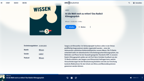 Radio3-Klimagespräch mit Prof. Boris Schröder-Esselbach